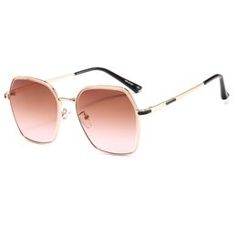 Quadratische Sonnenbrille Weiß Street Shooting Damenbrille Modetrend Neue Brillen 009