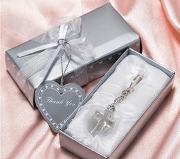 Church Party Giveaway Gift for Guest Choice Crystal Cross Key Chains Wedding & Bridal Shower Favours Wholesale SN1991