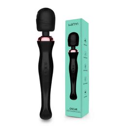 NXY Vibrators Cheap Sex Adult Toy Clitoral Clitoris Stimulator Vibrating Black Waterproof Cordless Wand Massager 0106