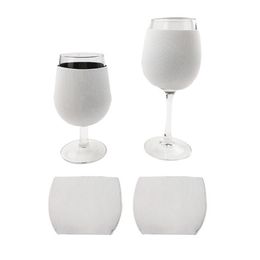 Sublimation Neoprene Red Wine Glass Cover Goblet Sleeve dye Sublimation Blanks DIY Personalized Custom Home Decoration SN5139