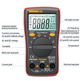 FreeShipping Digital Multimeter 6000 Counts Profissional Transistor Tester Multimetro Multitester Analogico Lcr Metre Rm101/zt102