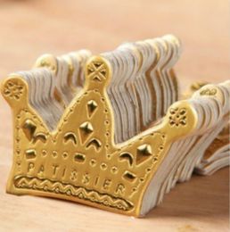 Gold Princess Crown Cake Topper Favours Party Cupcake Picks Wedding Birthday Decorations Accessories