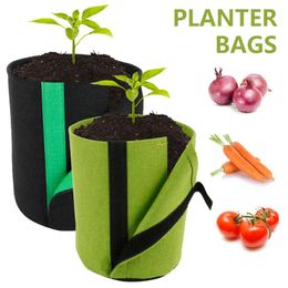 Planters & Pots DIY Plant Bag Potato Grow Planter Planting Container Vegetable Flower Gardening Jardineria Garden Pot