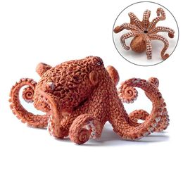 3.7inch North America Octopus Ocean Sea Life Figurine Toy Figures Home Decoraton Toys for Kids C0220