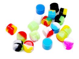 Silicone Container Food Grade Rubber 2ML 3ml 5ml Non-stick Round Mini Jars Dab Tool Rubber Storage Box Oil Holder Small Wax Container DHL