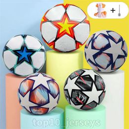 22 23 European Champions League Match Ball Soccer Dimensione 5 Granuli PU Ball a football resistenti a Slip Resistente a calcio di alta qualità Skin Skin Outdoor Aldult