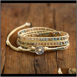 Bangle Jewelryhandmade Bohemia Crystal Bracelet Colorf Resin Bracelets For Women Vintage Fashion Friendship Hand Jewellery Drop Delivery 2021