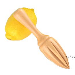 Beech Lemon Juicer Manually Fruit Vegetable Tools Wooden Squeezer Orange Citrus Juice Extractor Reamer Kitchen Tools RRA11367