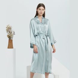 Elegant Bride Sleepwear Robes Soft Silk Satin Sexy Long Sleeves Custom Made Women Sleepwear Pyjamas With Belt