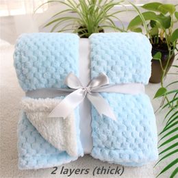 3D fluffy super soft kids bed spread pink blue cozy baby spring toddler bedding quilt coral fleece furry child blanket 210309