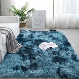 Bedroom Carpets Modern Art Living Room Carpets Home Nordic Bedroom Bedside Blanket Area Rug Large Soft Study Room Floor 210301