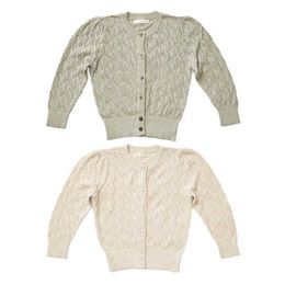 Soor Ploom Kids Girl Thin Knit cardigan Brand design Fashion Stylish Children Girls Vintage Coats For Spring Summer Soor Ploom 211106