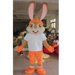 Halloween Rabbit Mascot Costume High Quality Cartoon Plush Animal Anime theme character Adult Size Christmas Carnival Festival Fancy dress