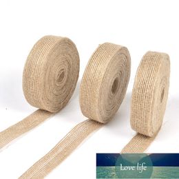 5m Natural Hemp Rope Ribbon Line Trim Tape Roll Burlap Line Tape Roll Ribbon Vintage Rustic Wedding Party Decoration Supplies Factory price expert