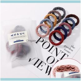 Jewelry Jewelry10Pcs/Lot Elastic Hair Ties Holders Seamless Cotton For Headband Aessories Clips & Barrettes Drop Delivery 2021 Neuo9