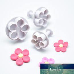 3Pcs Cookie Cutter Flower Plunger DIY Cake Fondant Mould Plastic KItchen Gadgets Cake Decorating Tools Baking Accessories