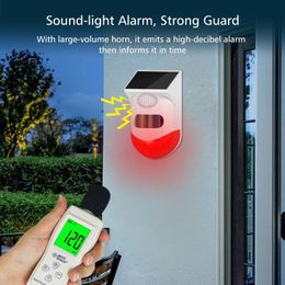 Alarm Systems Tuya WiFi PIR Siren Outdoor Solar Infrared Wireless Waterproof Detector For Home Burglar GSM Security System