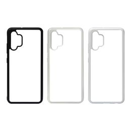 Rubber TPU +PC DIY sublimation Cases Aluminium Metal Sheet Glue FOR Samsung Galaxy A21S A01 CORE A31 A81 A91 100pcs/lot