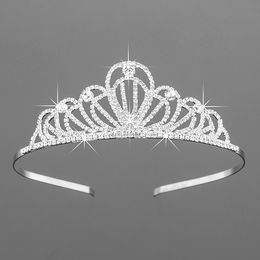 Girls Crowns With Rhinestones Wedding Jewellery Bridal Headpieces Birthday Party Performance Pageant Crystal Tiaras Wedding Accessories FK-002