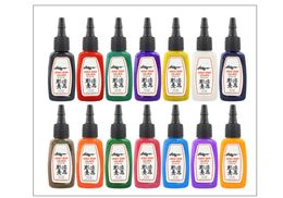 Wholesale Tattoo ink Supplies 15ml 14 Colours 1/2 OZ High Quality