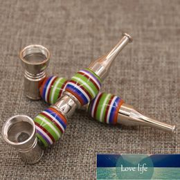 Fashion Portable Pipes Metal Tobacco Pipe Removable Smoking Pipe Philtre Herb Creative Mouthpiece Cigarette Holder Narguile Factory price expert design Quality