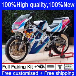 OEM Body For SUZUKI RGVT-250 RGVT250 VJ21 VJ22 White blue 250CC 1988 1989 1990 91 92 93 Bodywork 31No.194 RGV-250 RGV250 SAPC RGVT RGV 250 88 89 90 1991 1992 1993 Fairing