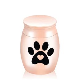 Cremation Pendant Urn Love Dog Paw Cute Aluminium Commemorative Men And Women Pet Universal 30x40 Jar