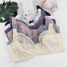 Xiushiren Spring Summer Style Intimates Bra Underwear Plus Size Lace Bras Underwear Lingerie Plus Size Brassiere 211110
