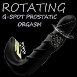 NXY Anal toys Vibrating Rotating Dildo G spot Vibrator For Woman Sexy Big Butt Plug Penis Prostate Massager Gay Sex Toy Men 1125