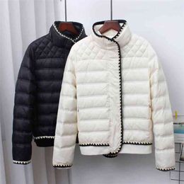 SEDUTMO Winter Fashion Duck Down Coat Women Slim Short Jackets Spring Ultra Light Casual Pocket Basic Parkas ED1493 210923
