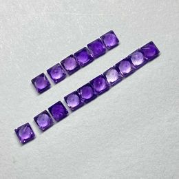 Meisidian A Quality 3x3mm SquareNatural South Africa Amethyst Princess Cut Gemstone H1015