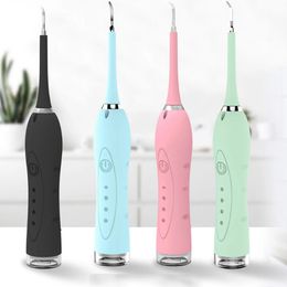 Electric Tooth Cleaner Sound Wave Remove Dental Stones Whitening Teeth Oral Care Cleaner Household for Dental Cleaning Instrument - Green