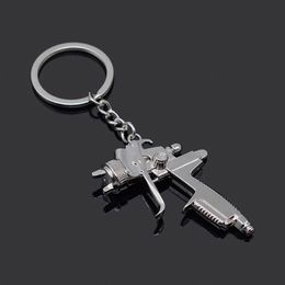 Keychains Car Keychain Water Gun Metal Key Ring Chain Keyring Creative Holder Auto Accessories