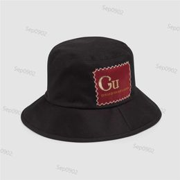 Couple Cotton Fisherman Hats Fashion Embroidery Hat Luxury Letter Wide Brim Cap Men Women Hip Hop Black Caps