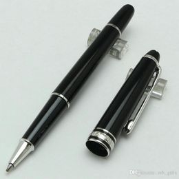 Limited Edition Black Resin Series Silver Trim Classique Mt Ballpond Pen/Pen -Fountain Pen para escrever