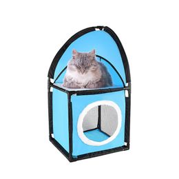 Cat Beds & Furniture Pet Supplies Tunnel Oxford Cloth Toy Double-layer Detachable Combination Litter Climbing Frame