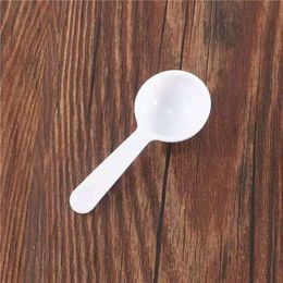 1g / 3g plastic measuring spoon small spoon packing tool kitchen salt 100pcs/lot