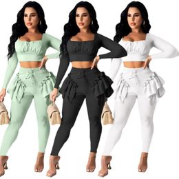 wholesale items sportswear two piece set tracksuits outfits long sleeve trousers sweatsuit pullover legging suits klw7391
