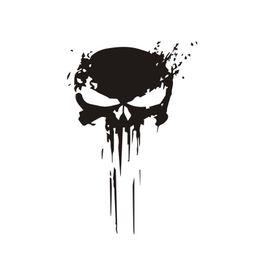 Punisher Skull Sticker 3D Vehicle Decal Blood Reflective Stickers Car Motorcycle Snowboard Laptop Luggage Decals Styling Accessories