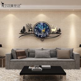 MEISD Large Clock Modern Design Quality Acrylic Decorative Watch Wall Art Home Decor Quartz Mute Horloge Paintings Free Shipping 210310