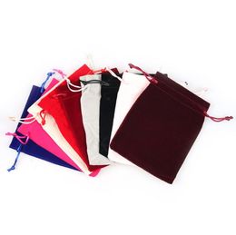 2022 Shipping 100pcs Velvet Fidget Spinner Drawstrings Packaging Bags many sizes Jewellery Pouches Necklace Bracelet Earring Gift