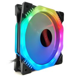 C47346 RGB PC Cooling Fan 1400 RPM 4.2W Symphony With the Remote Control