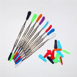 DHL Wax Dabber Tools Oil Smoking Dry Herb Tobacco Tool Stainless Steel Stick Carving Tool Titanium Nails