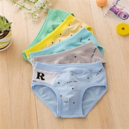 arrived high quality boys teenager cotton briefs panties kids children underwear 2-16years 5pcs/lot 211122