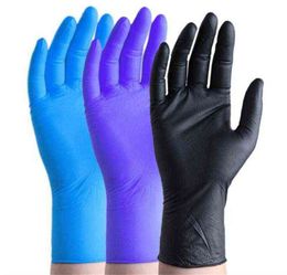 Dhl Ship Disposable Protective Nitrile Gloves Food Universal Household Garden Cleaning Pack of 100 Pieces