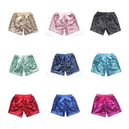 Kids Clothing Baby Sequins Shorts Summer Glitter Pants Glow Bowknot Trousers Fashion Boutique Shorts Girls Bling Dance Shorts T2I52286