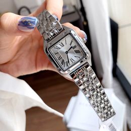 Fashion Brand Watches Women Girl Square Arabic Numerals Dial Style Steel Metal Good Quality Wrist Watch C65277c