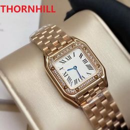Luxury Women Watches Square Dial Designer High Quality 316L Stainless Steel Quartz Lady Diamonds Wristwatch Christmas Gift montre de luxe