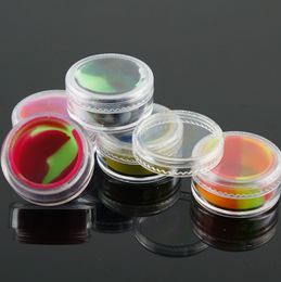 7ml Silicone Container For Wax Oil Acrylic Jars Dab Wax-Container With Cover Butane Jar