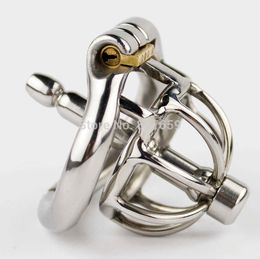 Design Super Small Chastity Cage With Urethral Catheter Male Chastity Devices Sex Toys For Men Y1892804
